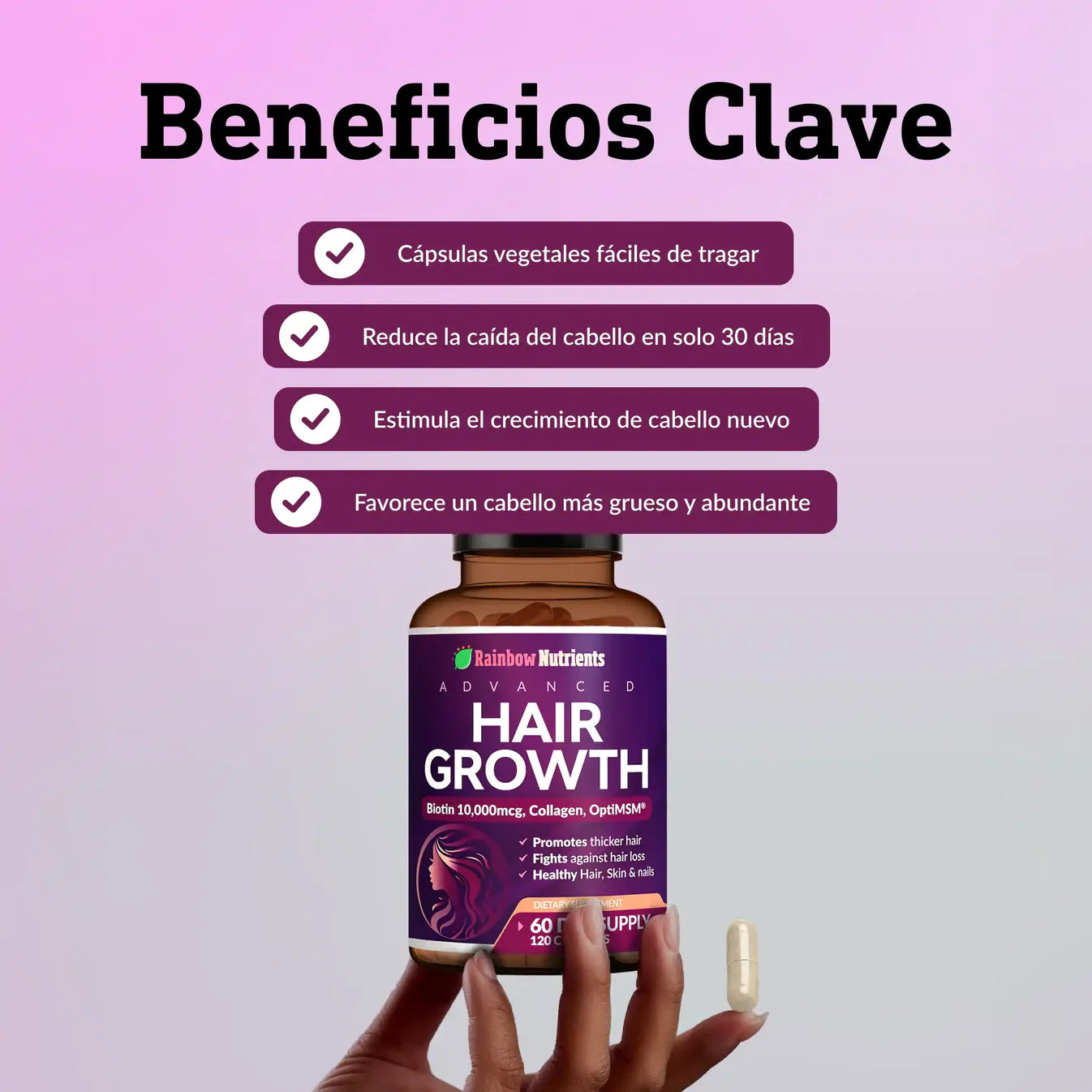 HairGrowth: Suplemento para el crecimiento capilar avanzado